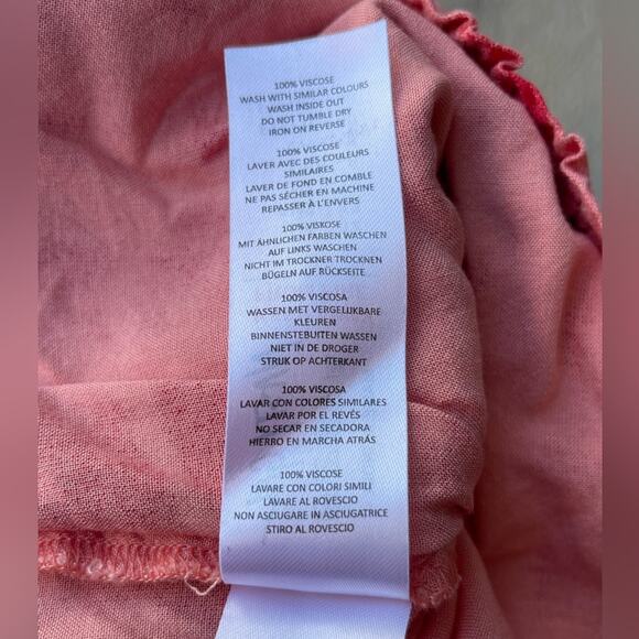 Nasty Gal Tie Dye Print Wide-leg Relaxed Pants in Pink , US 8 - Picture 3 of 12